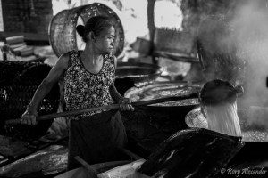 Palm sugar farmer Bangkok Thailand